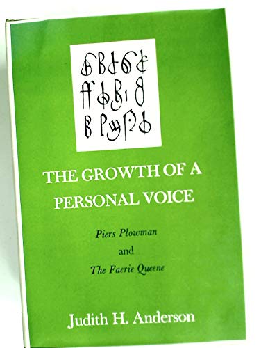 9780300020007: The Growth of a Personal Voice: "Piers Plowman" and "Faerie Queene"