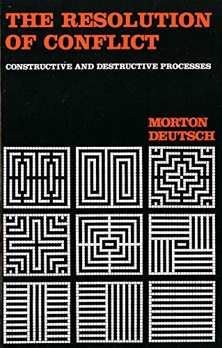 Imagen de archivo de The Resolution of Conflict : Constructive and Destructive Processes a la venta por Better World Books
