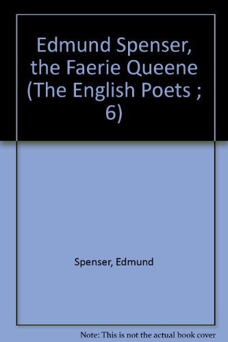 9780300027068: Edmund Spenser, the Faerie Queene (The English Poets ; 6)