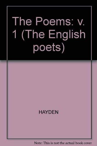 9780300027518: The Poems: v. 1