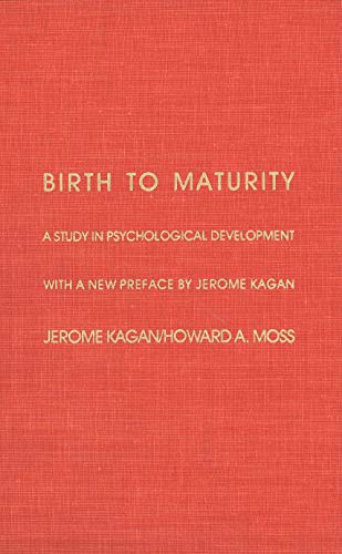 Imagen de archivo de Birth to Maturity: A Study in Psychological Development a la venta por Lucky's Textbooks