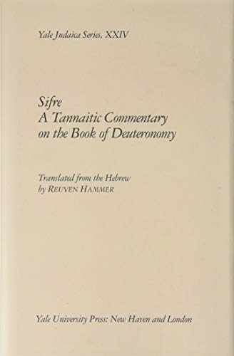 Beispielbild fr Sifre: A Tannaitic Commentary on the Book of Deuteronomy. zum Verkauf von Henry Hollander, Bookseller