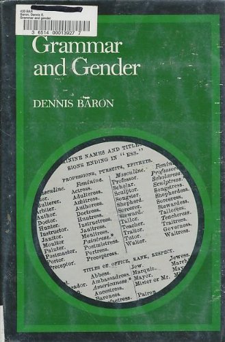 Stock image for Grammar and Gender for sale by Better World Books