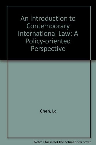 9780300039115: An Introduction to Contemporary International Law: A Policy-oriented Perspective