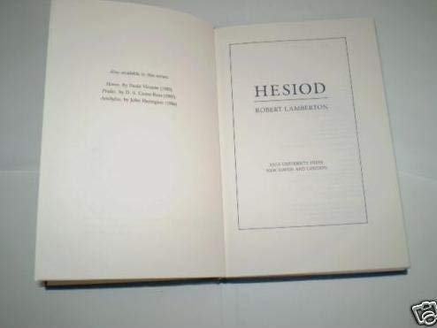 9780300040685: Hesoid (Hermes Books)