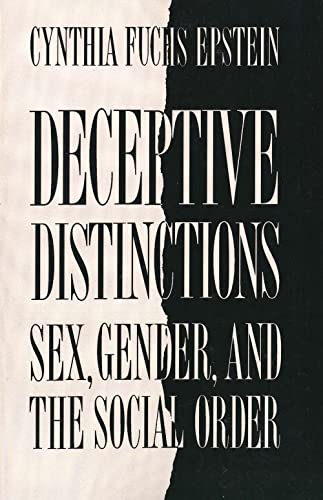 Imagen de archivo de Deceptive Distinctions: Sex, Gender, and the Social Order a la venta por ThriftBooks-Dallas