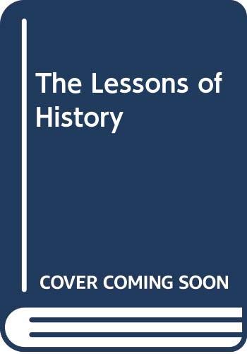 Imagen de archivo de The Lessons of History a la venta por HPB Inc.