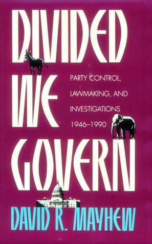 Imagen de archivo de Divided We Govern: Party Control, Lawmaking, and Investigations, 1946-1990 (Yale fastback) a la venta por Book House in Dinkytown, IOBA