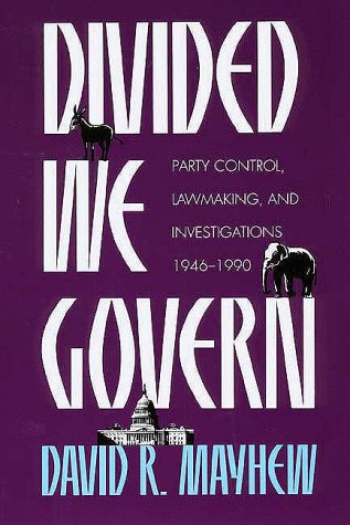 Imagen de archivo de Divided We Govern : Party Control, Lawmaking and Investigations, 1946-1990 a la venta por Better World Books