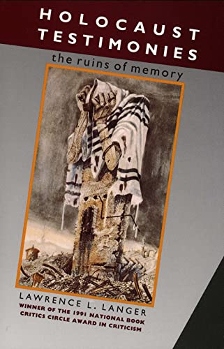 Stock image for Holocaust Testimonies: The Ruins of Memory for sale by Irish Booksellers