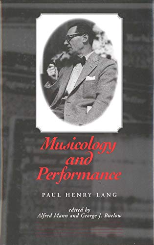 Stock image for Musicology and Performance for sale by Better World Books