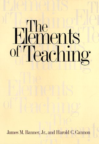 Beispielbild fr The Elements of Teaching zum Verkauf von SecondSale