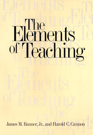 9780300069297: The Elements of Teaching