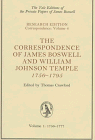 The Correspondence of James Boswell and William Johnson Temple, 1756-1795: Vol. 1: 1756-1777 (Yale Editions of the Private Papers James Boswell- Research Edition Correspondence, Vol. 6)) (Volume 6) (9780300071979) by Boswell, James; Temple, William Johnson