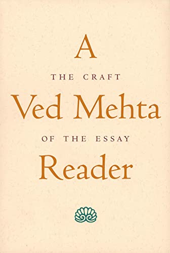 Imagen de archivo de A Ved Mehta Reader: The Craft of the Essay a la venta por SecondSale