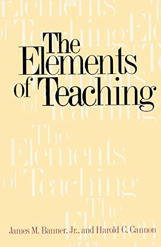 9780300078558: The Elements of Teaching