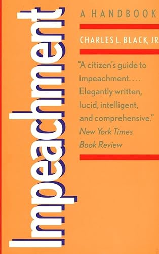 Beispielbild fr Impeachment : A Handbook zum Verkauf von Better World Books