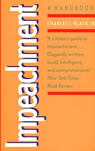 Imagen de archivo de Impeachment : A Handbook a la venta por Better World Books
