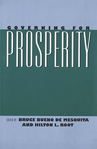 9780300080186: Governing for Prosperity