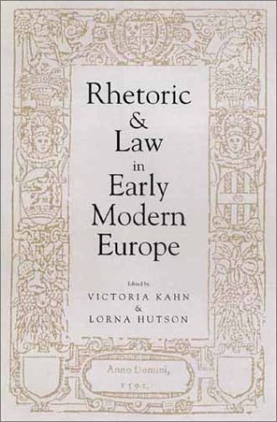 Stock image for Rhetoric and Law in Early Modern Europe for sale by HPB-Red