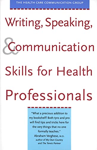 Beispielbild fr Writing, Speaking, and Communication Skills for Health Professionals zum Verkauf von SecondSale