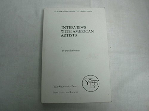 Stock image for Interviews with American Artists for sale by Better World Books