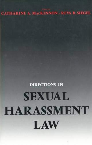 Imagen de archivo de Directions in Sexual Harassment Law a la venta por Better World Books