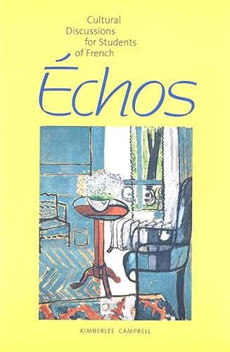Stock image for Echos: Cultural Discussions for Students of French for sale by ThriftBooks-Dallas
