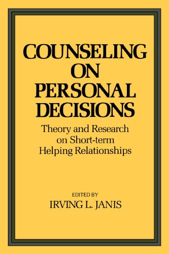 9780300105490: Counseling on Personal Decisions: Theory and Research on Short-Term Helping Relationships