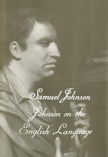 9780300106725: The Yale Edition of the Works of Samuel Johnson – Johnson on the English Language V18