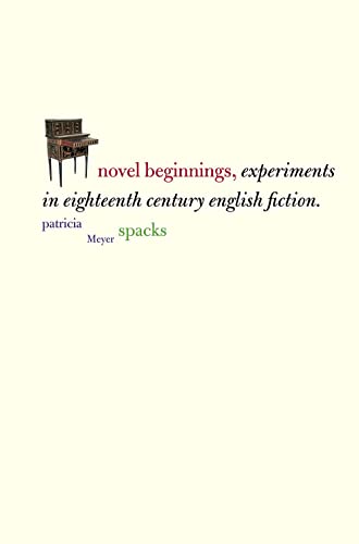 Stock image for Novel Beginnings : Experiments in Eighteenth-Century English Fiction for sale by Better World Books