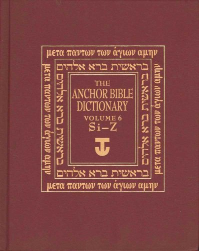 Beispielbild fr The Anchor Bible Dictionary: Si-z: Vol 6 zum Verkauf von Revaluation Books