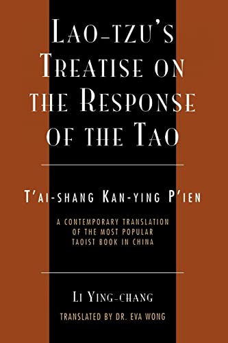 Stock image for Lao-Tzu's Treatise on the Response of the Tao: A Contemporary Translation of the Most Popular Taoist Book in China (Sacred Literature Trust Series) for sale by Bookmans