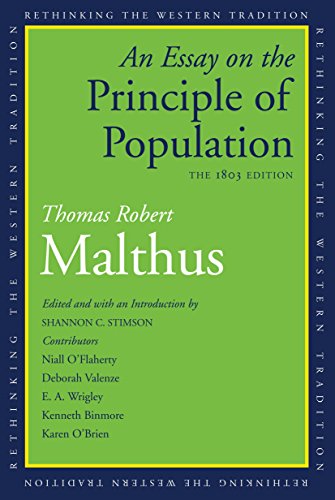 9780300177411: An Essay on the Principle of Population: The 1803 Edition (Rethinking the Western Tradition)