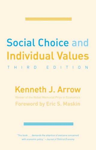 Beispielbild fr Social Choice and Individual Values (Cowles Foundation Monographs Series) zum Verkauf von HPB-Red