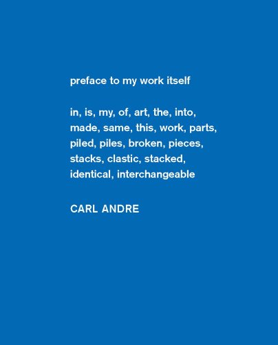 Imagen de archivo de Carl Andre: Sculpture as Place, 1958?2010 (Dia Art Foundation, New York - Exhibition Catalogues) a la venta por Topos Bookstore