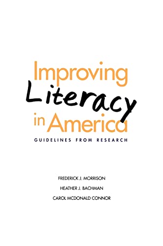 Stock image for Improving Literacy in America: Guidelines from Research (Current Perspectives in Psychology) for sale by Blue Vase Books