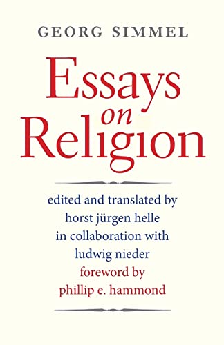 Beispielbild fr Essays on Religion zum Verkauf von PBShop.store US