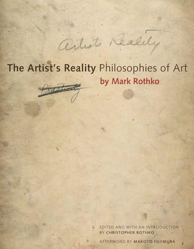 Stock image for The Artist`s Reality   Philosophies of Art for sale by Revaluation Books