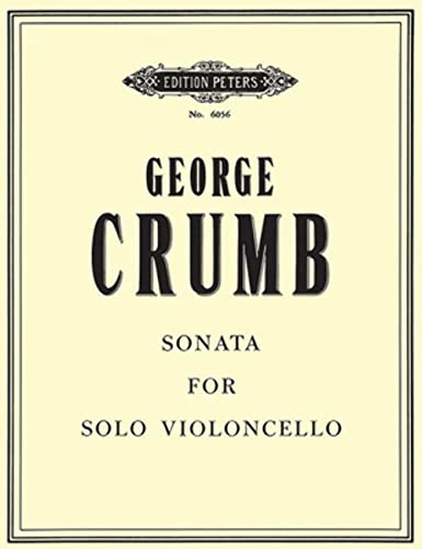 Imagen de archivo de Crumb: Sonata for Solo Cello a la venta por GF Books, Inc.
