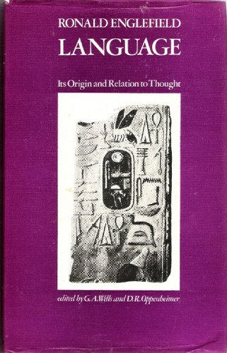 9780301761015: Language: Its Origin and Relation to Thought