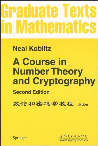 9780301942933: A Course in Number Theory and Cryptography, 2nd ed.