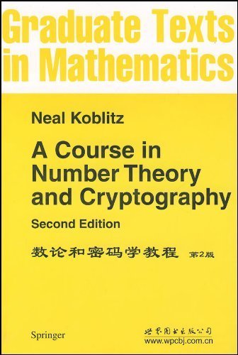 9780301942933: A Course in Number Theory and Cryptography (Graduate Texts in Mathematics)