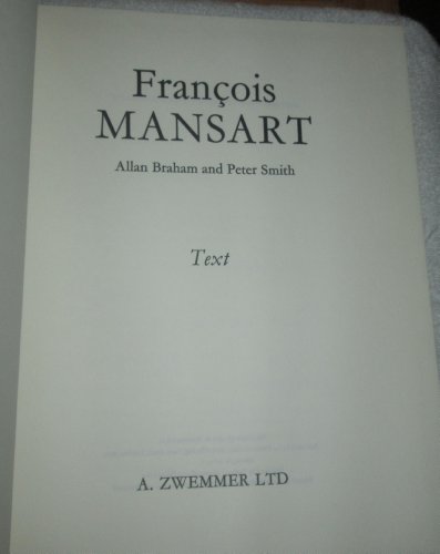 Stock image for Franois Mansart for sale by Better World Books Ltd