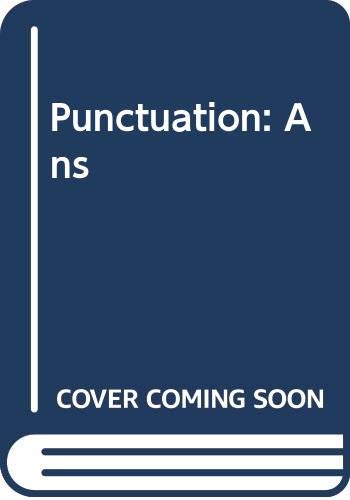 Imagen de archivo de Punctuation: Ans a la venta por Hawking Books