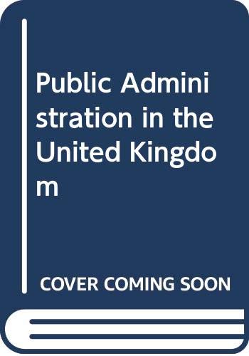 Public Administration in the United Kingdom (9780304303380) by David Farnham; Murray McVicar