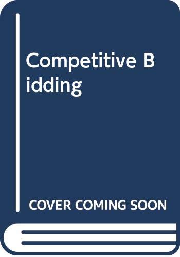 Beispielbild fr Competitive Bidding zum Verkauf von WorldofBooks