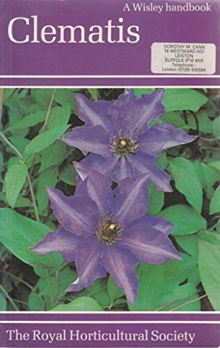 Stock image for Clematis (Wisley) for sale by Wonder Book