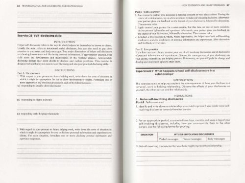 Beispielbild fr Training Manual for Counselling and Helping Skills (Applied Social Science S.) zum Verkauf von WorldofBooks