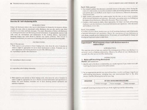 Imagen de archivo de Training Manual for Counselling and Helping Skills (Applied Social Science S.) a la venta por WorldofBooks